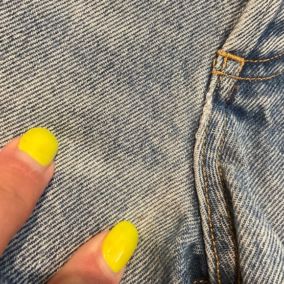 AGOLDE Parker Destroyed Denim Shorts 28 - Picture 10 of 11